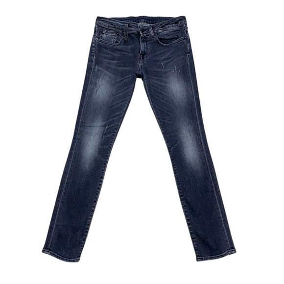 R13 Denim - R13 Kate Skinny Jeans Orion Black 26x27 Made in Italy Distressed EUC